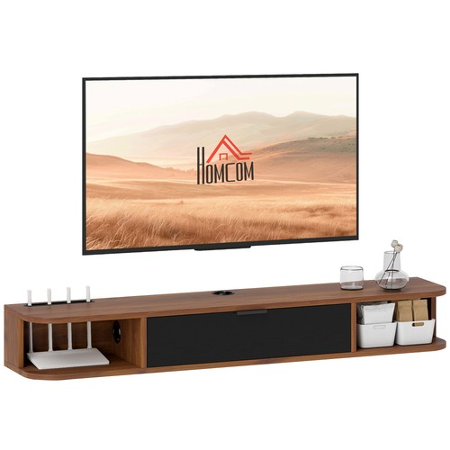 Homcom mobile porta fino - tv,